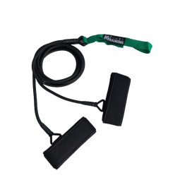 Elastique double avec chevillères - Résistance légère (vert)