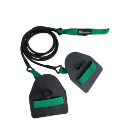 Elastique double avec paddles - Résistance faible (vert)