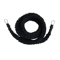 Elastique gainé 300 cm - résistance très élevée (noir)