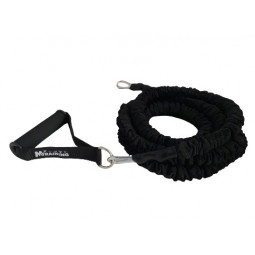 Elastique gainé 300 cm avec poignées - résistance très élevée (noir)