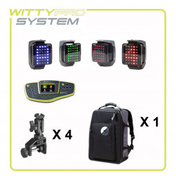 Kit 4 WittySem Pro avec chrono et clamps