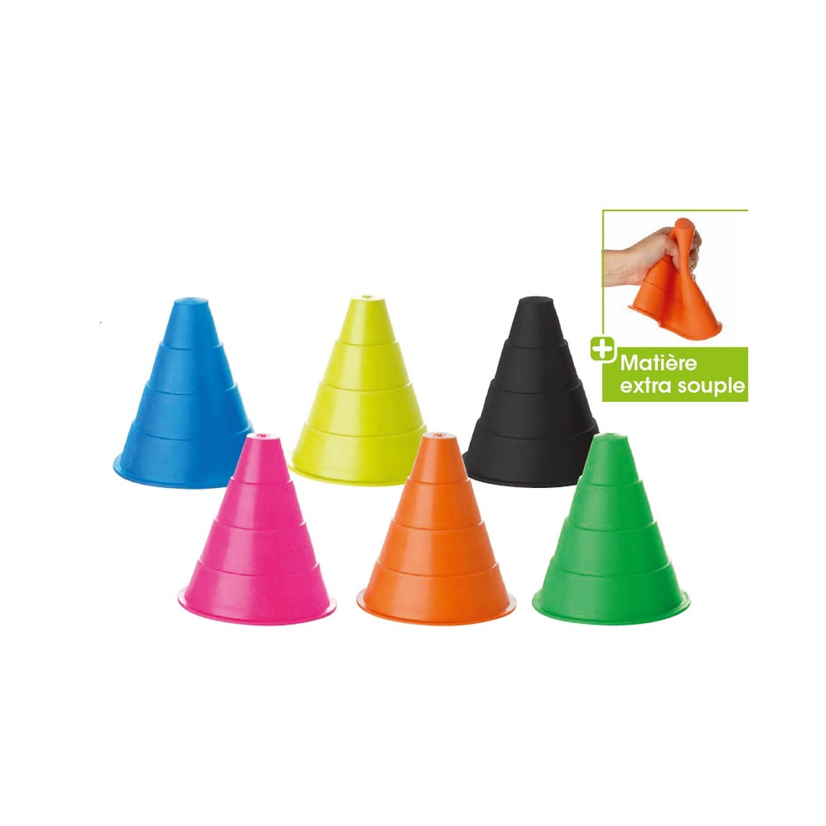 Cône extra souple 16 cm - Lot de 10