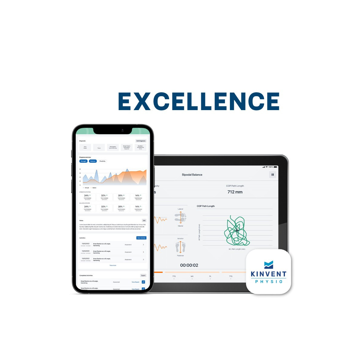 Licence Excellence Physio App Kinvent