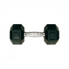 Halteres Hexa Monobloc 35 kg - Caoutchouc | Mtraining