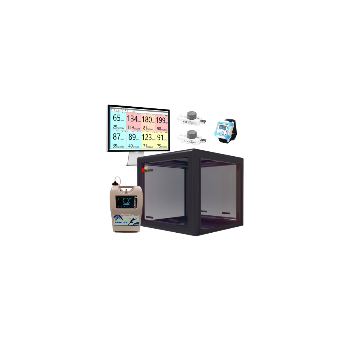 Solution hypoxique - Kit HYPOX Exercice Solo avec gener | Mtraining