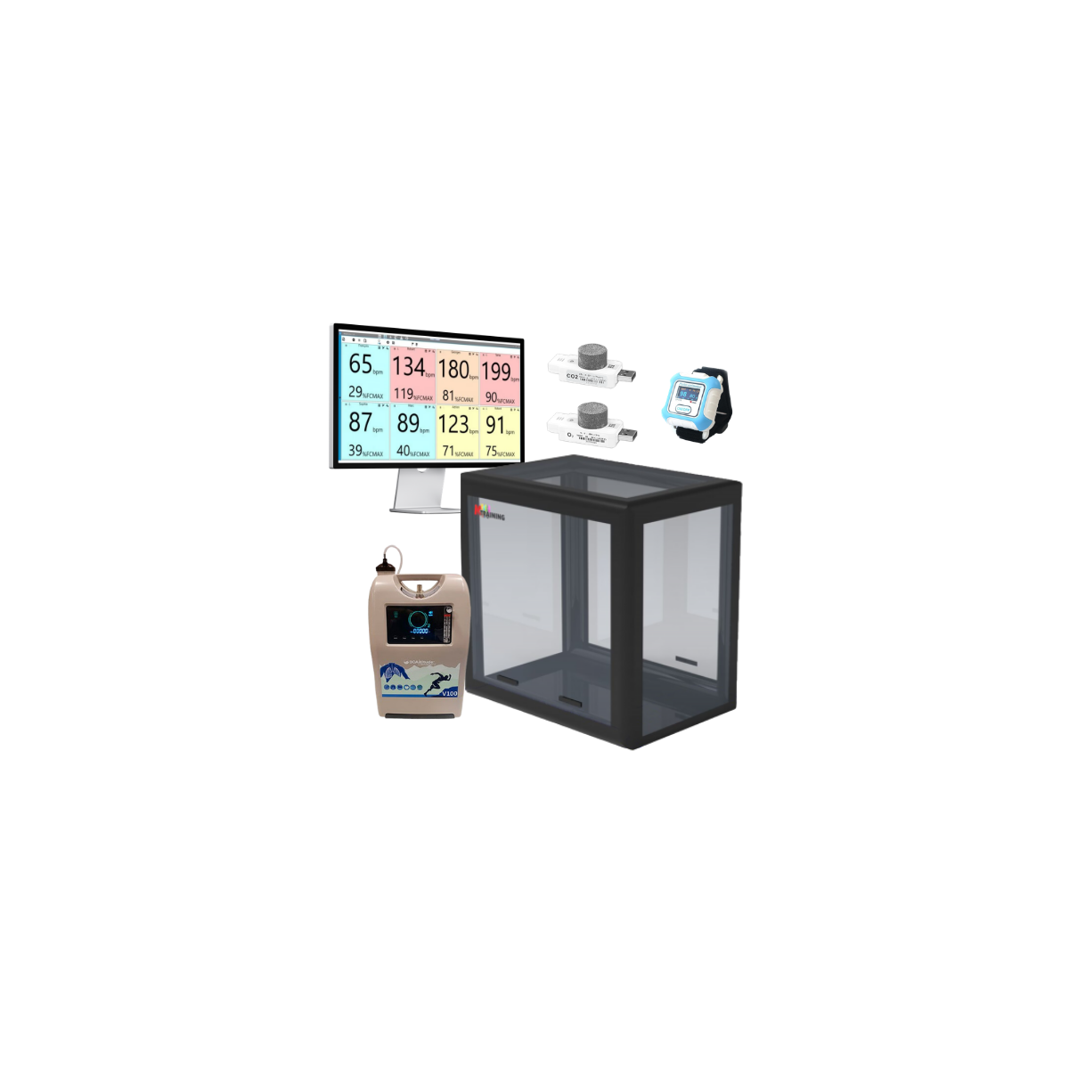 Solution hypoxique - Kit HYPOX Exercice Solo avec gener | Mtraining