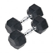 Halteres Hexa Monobloc 4 kg - Caoutchouc | Mtraining