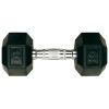 Halteres Hexa Monobloc 6 kg - Caoutchouc | Mtraining