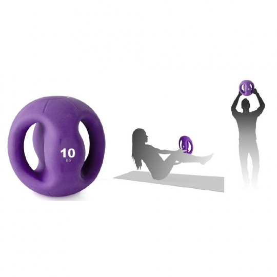 Medecine Ball 10 kg - Double Poignée