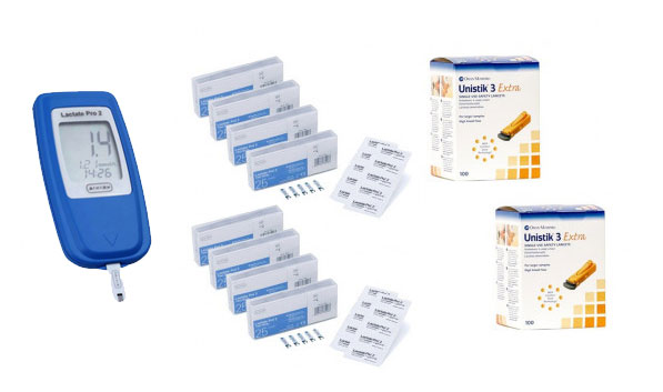Kit Lactate Pro 2 Standard — analyseur, réactifs et aiguilles